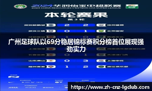 广州足球队以69分稳居锦标赛积分榜首位展现强劲实力